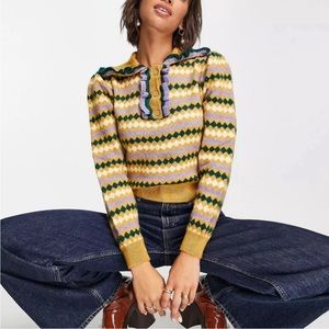 Jacquard Knit Sweater
